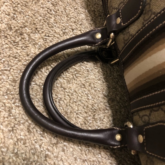 Authentic Gucci GG Joy Web Boston Bag Medium - Picture 9 of 16